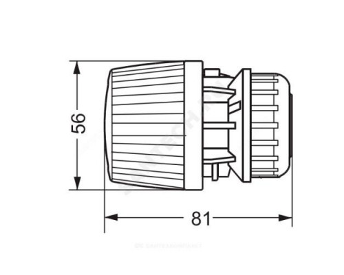 Элемент термостатический RTR 7091 газ/нап клипс RTR (RA) 0-26oC Danfoss 013G7091
