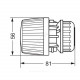 Элемент термостатический RTR 7091 газ/нап клипс RTR (RA) 0-26oC Danfoss 013G7091