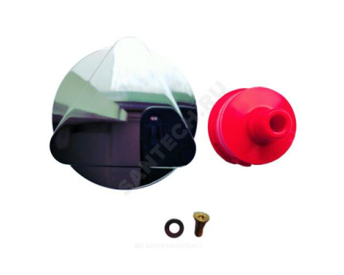 Маховик для смесителя пластик вставка красная+винт М4 ECO Vidima B960348AA