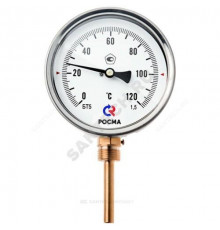 Термометр биметаллический радиальный Дк63 L=46мм G1/2