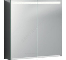 Шкаф зеркальный Option 75 пекан/меламин с подсветкой Geberit 500.205.00.1