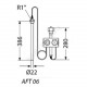 Элемент термостатический AFT 06 датчик с гильзой Ру40 Тн=60 +130С Danfoss 065-4393