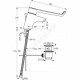 Смеситель для умывальника хирургический локтевой одноручный CERAPLUS Ideal Standard B8219AA