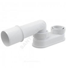 Сифон для ванны плоский с переходной трубкой 10гр. 40/50 Alca Plast A533-DN50