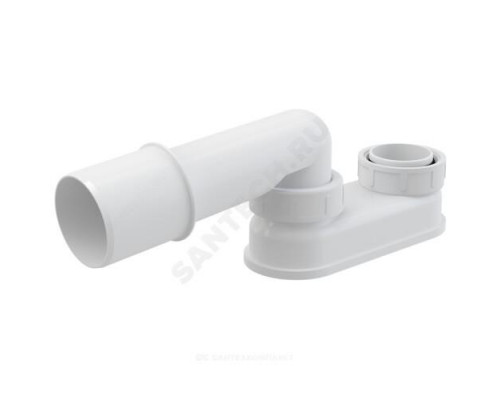 Сифон для ванны плоский с переходной трубкой 10гр. 40/50 Alca Plast A533-DN50