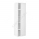 Шкаф-колонна с зеркалом и открытыми полками Etna белый глянец Roca 857303806