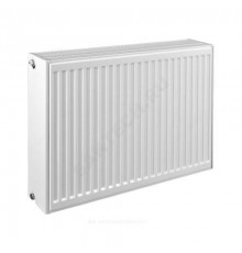 Радиатор стальной панельный Ventil Compact VC тип 33 400х1200 Qну=2983 Вт ниж/п в комплекте кронштейн. встроенный вентиль RAL 9016 (белый) Heaton Plus