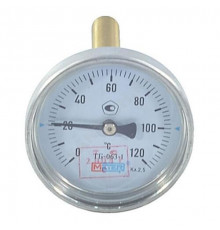 Термометр биметаллический осевой Дк63 L=80мм G1/2