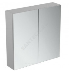 Шкаф зеркальный MIRROR&LIGHT алюминий с подсветкой Ideal Standard T3590AL