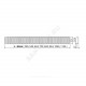 Решетка для душевого лотка нержавеющая сталь, матовая L=850мм Alca Plast LINE-850M