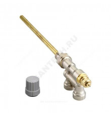 Клапан для бок/п радиатора термостатический RTR 15/6TB с ниж/п труб для однотр Ду 15 Ру10 угловой осевой ВР клипс RTR (RA) с трубкой L=205мм Danfoss 013G7000