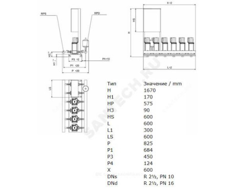 Установка повышения давления COR-2 MVIS 804/SKw-EB-R Wilo 2897576