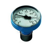 Термометр синий для рукояток шаровых кранов R540F 120С Giacomini R540FY022