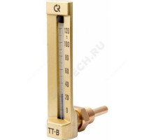 Термометр жидкостной виброустойчивый угловой L=150мм G1/2