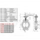 Затвор дисковый поворотный чугун VPI4449-02SI Ду 50 Ру16 межфл с рукояткой диск нерж манжета Silicon Tecofi VPI4449-02SI0050