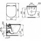 Сиденье для унитаза дюропласт микролифт TESI Ideal Standard T352701..