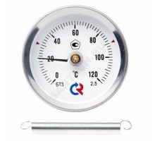 Термометр биметаллический накладной Дк63 120С БТ-30.010 Росма 00000002384