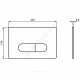 Кнопка для инсталляции хром OLEAS M1 SmartFlush Ideal Standard R0117AA