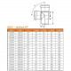 Тройник НПВХ с раструбом коричневый Дн 110х110х87гр б/нап в/к KGEA Ostendorf 220400