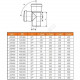 Тройник НПВХ с раструбом коричневый Дн 500х160х87гр б/нап в/к KGEA Ostendorf 227450