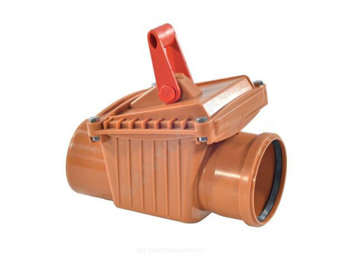 Клапан PP-H обратный канализационный коричневый Дн 110 VALFEX 36000110