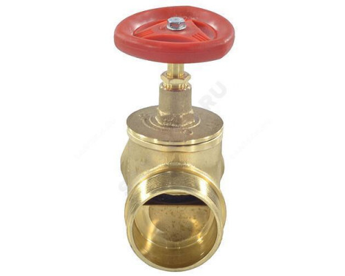 Клапан пожарный латунь прямой КПЛП 65-1 Ду 65 1,6 МПа муфта-цапка Апогей 110019