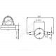 Термометр биметаллический накладной Дк63 120С F+R810 Watts 10006504