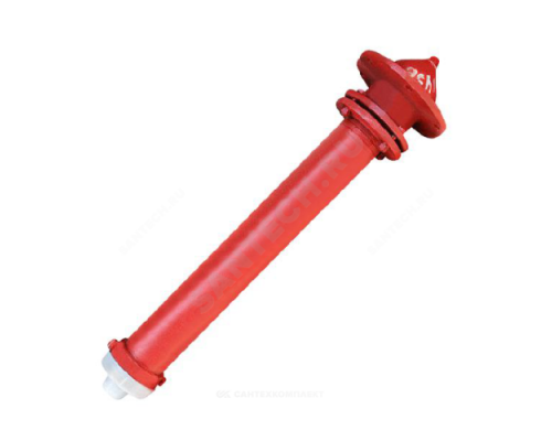 Гидрант пожарный подземный сталь Ду 125 1750 мм Ру10 красный ГИДРОПРОМ-СПБ