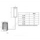 Элемент термостатический R462L1 жид/нап клипс clip-clap 20-70oC с погружным темп/датчиком L=2 м Giacomini R462LX011