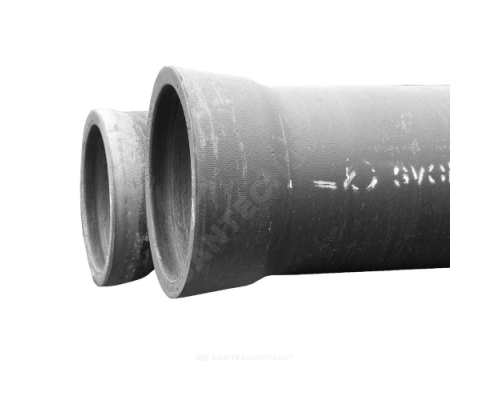 Труба чугун ВЧШГ Тайтон Ду 250 L=6м раструбная с ЦПП с наружным лаковым покрытием Свободный Сокол