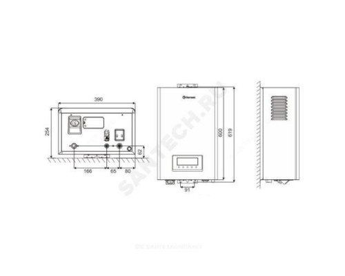 Котел электрический Grizzly 5-12 Wi-Fi THERMEX ЭдЭБ01987