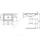 Умывальник мебельный STRADA 59 без отверстия под смеситель Ideal Standard K078001