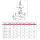 Клапан балансировочный ручной чугун R206BY Ду 125 Ру16 фл Kvs=242м3/ч с измерительными ниппелями Giacomini R206BY212